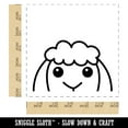 thumbnail image 2 of Peeking Sheep Self-Inking Rubber Stamp Ink Stamper - Blue Ink - Large 1-1/2 Inch, 2 of 7