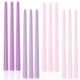 thumbnail image 1 of Velas cónicas LPUSA, sin humo, degradadas, moradas, sin perfume, 30 cm, 1 of 7