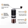 thumbnail image 3 of Manual Coffee Grinder with adjustable Coarse Setting, Premium Stainless Steel Conical Burr Mill, Ceramic Burr Grinder for French Press, Drip Coffee, Aeropress by Ingeware, Black, 3 of 3