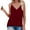 Wine, variant on Aayomet Workout Tops Women's Square Neck Sleeveless Solid Ribbed Knit Crop Top Tank,Black L