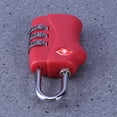 thumbnail image 1 of BEADCEST 1Pcs TSA Approved Combination Lock for Luggage Security Red, 1 of 8