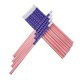 thumbnail image 4 of 48 lápices de madera con la bandera estadounidense y borradores, ideales para el 4 de julio, fiestas americanas, soldados, fiestas de Navidad, suministros escolares y de oficina, 4 of 8
