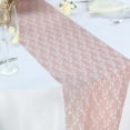 thumbnail image 2 of Efavormart Floral Lace Premium Table Top Runner For Weddings Birthday Party Decor Fit Rectangle and Round Table - Dusty Rose, 2 of 11