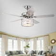 thumbnail image 4 of Warehouse of Tiffany Swerl 52-inch 1-Light Lighted Ceiling Fan with Multi-Layered Shade Remote Controlled, 4 of 6