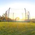 thumbnail image 6 of Skywalker 17' Oval Backyard Trampoline with Safety Enclosure and Triple Toss Game Green, 6 of 6