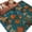 Dark Green Dark Orange, variant on Area Rugs for Living Room Bedroom, Orange Blue Spring Floral 4'x6' Rug Washable Carpet Runner Indoor Outdoor, Vintage Botanical Summer Flower Non Slip Accent Floor Mats Rug for Kitchen, Office