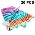 thumbnail image 1 of Juego de 20 pinceles de maquillaje de primera calidad para difuminar base, polvos, rubor, correctores, iluminadores, sombras de ojos, 1 of 8