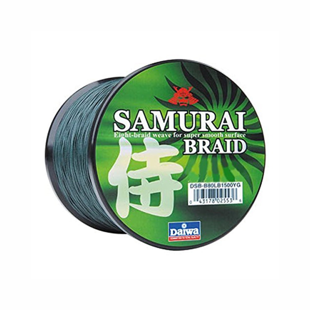 Daiwa SAMURAI Braided Line 40lb 1500yd Bulk Spool Spinning Braid DSB-B40LBG New