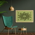 thumbnail image 2 of Olive Green Wall Art with Frame, Branches of Olives Mediterranean Foliage Leaves and Fruit, Printed Fabric Poster for Bathroom Living Room Dorms, 35" x 23", Olive Green Green, by Ambesonne, 2 of 2