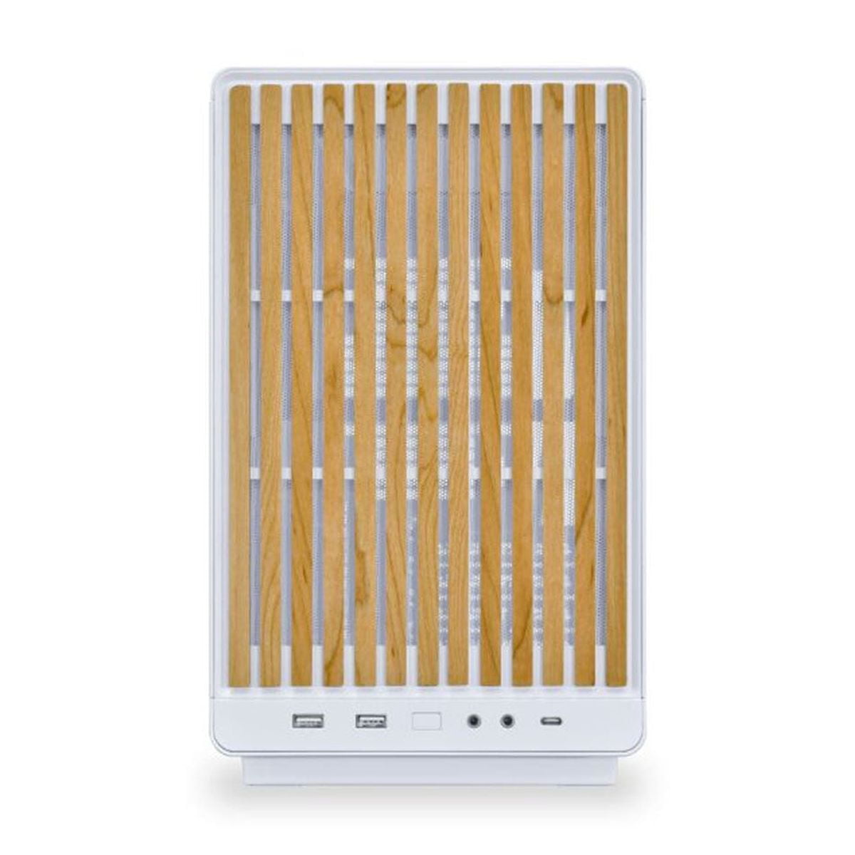 Lian-Li A3-mATX M-ATX Micro Tower Computer Case, Wood/White
