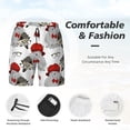 thumbnail image 3 of Daiia Rabbit And Hedgehog Mens Swim Trunks Swim Shorts Quick Dry Swim Shorts with Mesh Lining Pockets-X-Large, 3 of 9