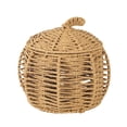 thumbnail image 4 of Halloween Decor, Pumpkin-Shaped Handwoven Storage Basket with Lid, for Halloween Candy Storage and Fall Home Decor, 11.8 x 11.8 x 8.7 in, for Halloween Home Decor, Thanksgiving and Holiday Gift, 4 of 4