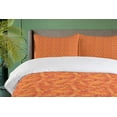 thumbnail image 4 of Ambesonne Graffiti Duvet Cover Set, Tangerine Toned Freestyle, 2-Calking, Burnt Sienna and Mustard, 4 of 7