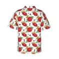 thumbnail image 3 of Goofa Rose Flowers Hawaiian Shirt for Men, Unisex Summer Beach Casual Short Sleeve Button Down Shirts,Aloha Tropical Floral print shirt-Large, 3 of 9