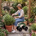 thumbnail image 3 of Costway Chariot de Jardin Roulant Siège de Travail Robuste avec Siège Pivotant à 360° et Hauteur Réglable, 3 of 7