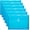 Blue -6 Pack, variant on Atefa Plastic Legal Size Expandable Envelopes with String Tie Closure, 1-1/4" Expansion, Side Load, Clear File Folders Poly Project Paper Documents Organizer for Office School Home 12 Pack