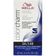 Wella Color Charm Liquid Haircolor 3a/148 Dark Ash Brown, 1.4 oz (Pack of 4)