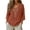 Brick Red, variant on Womens Long Sleeve Tops Cotton Linen Shirts V Neck Embroidery Slub Linen Lace Casual Loose Fit Blouses Boho Fashion Cute Basics Tees Casual Fashion Beige L