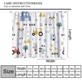 Cartoon Farm Curtains for Baby, Cute Watercolor Farmhouse Animal Cow