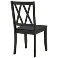 thumbnail image 5 of Duhome Rubberwood Black Dining Chairs Set of 2, Farmhouse Dining Room Chairs Cross Back Kitchen Chairs Cottage Wooden Chair, 5 of 9