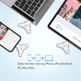 thumbnail image 3 of iDiskk MFI Certified Photo Stick 3in1 512GB Flash Drive para iPhone USB C iPad Pro Android, Memory Stick de Almacenamiento de Fotos para PC, Mac, iMac, 3 of 9