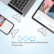 thumbnail image 3 of iDiskk Unidad Flash MFi Certificada 256GB USB 3.0 para iPhone, Memoria Externa 3 en 1 Photostick para iPhone, OTG Android Phone, PC, 3 of 9