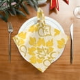 thumbnail image 2 of Napkin Satin Napkin 20*20Inchx1 Kitchen Towel Dinner Plate Towel Decorative Towel Napkin Tea Towel Suitable For Kitchen Table Yellow Pattern, 2 of 8