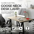 thumbnail image 3 of Globe Electric 15.75 x 5 x 52.4 Inches LED Integrated Goose Neck Desk Lamp, 3 of 8