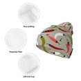 thumbnail image 3 of Pofeuu Colorful Chili Print Beanie Hat for Men Women Knit Winter Hat Warm Cuffed Skull Beanie Slouchy Soft Unisex, 3 of 6