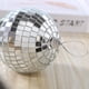 thumbnail image 5 of Bola de discoteca de espejo de 2 a 10 cm, decoración de fiesta de los años 70, adornos colgantes reflectantes para decoración de tartas de cumpleaños, suministros para bodas, 5 of 5
