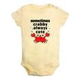 thumbnail image 2 of iDzn Sometimes Crabby Always Cute Funny Rompers For Babies, Newborn Baby Unisex Bodysuits, Infant Jumpsuits, Toddler 0-24 Months Kids One-Piece Oufits, 2 of 5