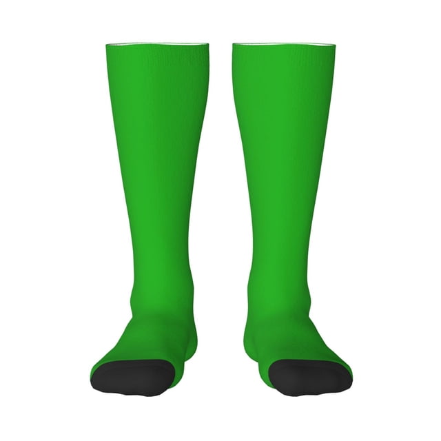 Fotbe Green Calcetas Divertidas Estampadas para Hombre y Mujer, Calcetas de Algodón hasta la Rodilla para Caminar, Correr, Enfermería y Embarazo