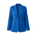 thumbnail image 7 of yeiolnoer Women's Blazers Business Casual Long Sleeve Shirts Button Front Suit Jacket with Pocket for Office(Blue,X-Large), 7 of 7