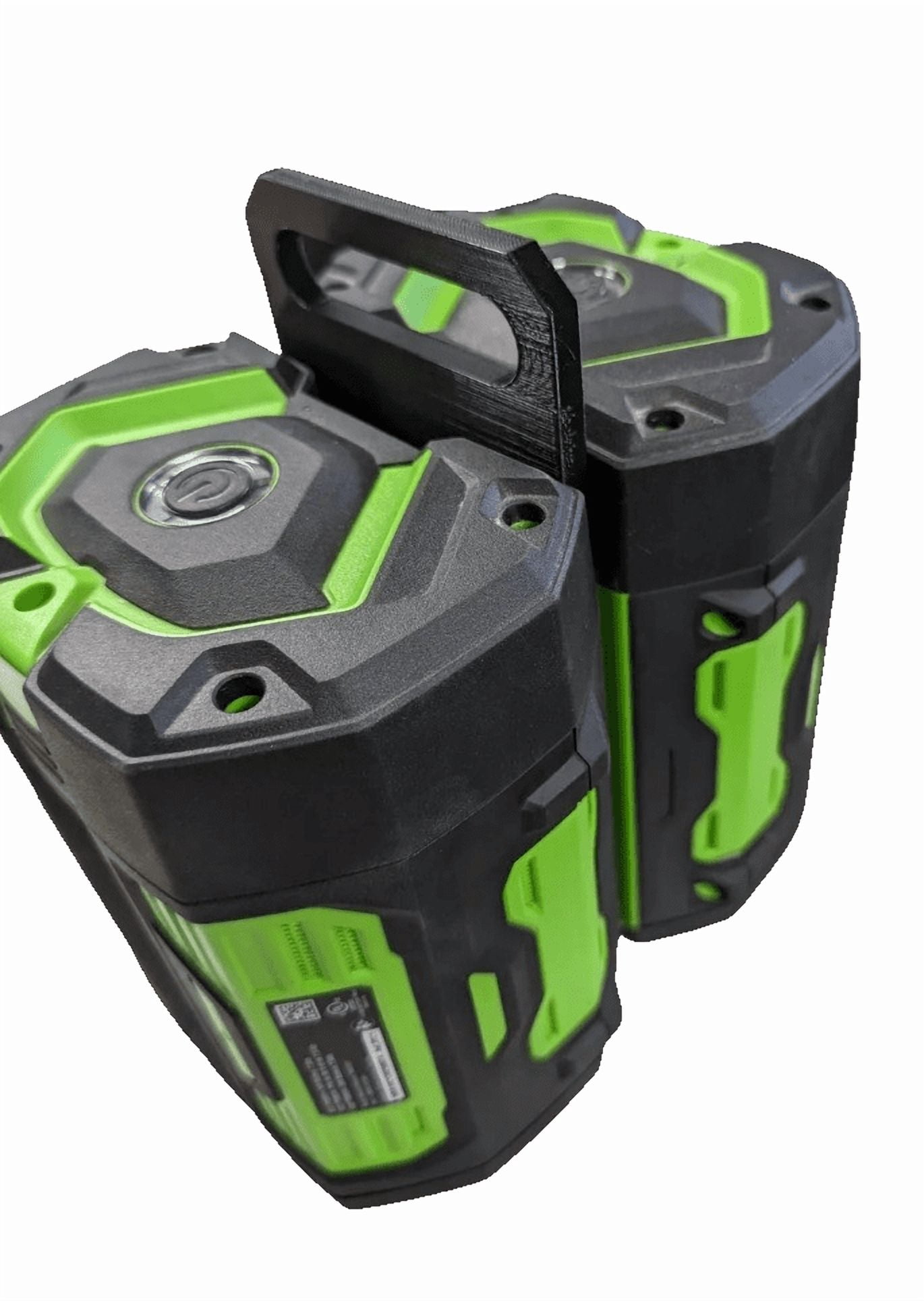 56V E.G.O Double Battery Carrier | E.G.O Power Battery easy to Use Holder | Hold Two batteries at once (Black)
