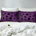 thumbnail image 4 of Manfei Black Ghost Sheet Set Twin,Halloween Pumpkin Bedding Sets Twin Size,Boho Damask Twin Sheet Sets,Ultra Soft Spooky Room Decor,3pcs, 4 of 6