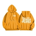 thumbnail image 2 of Christian Hoodies for Men 2025 Love Like Jesus Graphic Hoodie with Pockets Hooded Sweatshirt Pullover Tops, 2 of 7