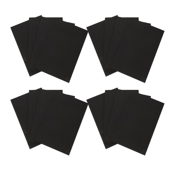 Milisten  20 Sheets Shockproof Anti-slip Mat Large Chairs Furniture Black