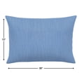 thumbnail image 3 of Casual Cushion Outdoor Lumbar Pillow, Sunbrella Fade & Water Resistant for Patio Furniture & Porch Swings, 19"W x 12"L, 6" thick, Reversible, Cast Ocean, 3 of 5