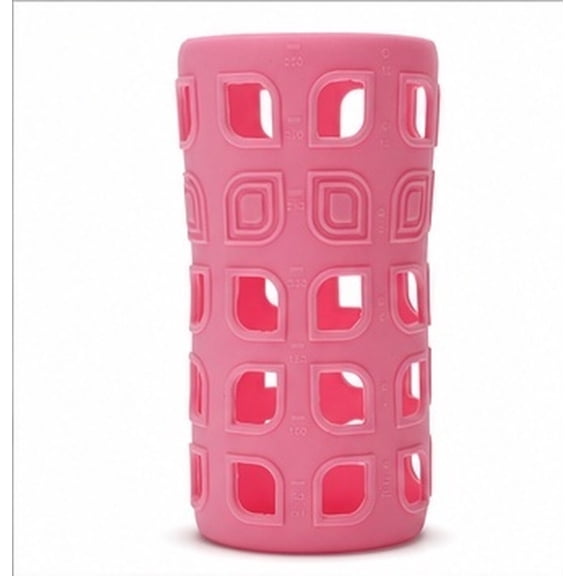 ETHZZLE Silicone Feeding-Bottle Cover Pink Durable Soft for Home and Outdoor Use 1Pc