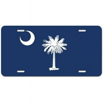 South Carolina State Flag Novelty Metal Vanity License Tag Plate