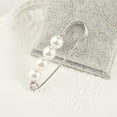 thumbnail image 3 of Elegant Pearls Brooch Coat Pin Badge Costume Ornament, 3 of 6