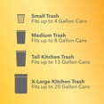 thumbnail image 4 of Glad Forceflex Odorshield Tall Kitchen Drawstring Trash Bags, Gain Original, 13 Gallon, 34 Count, 4 of 9