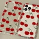 thumbnail image 2 of Funda Red Cherry para iPhone 13, fundas para iPhone 15, 11, 12, 13, 14, 16 Pro Max, X, XS, XR, 16, 14, 15 Plus, funda de silicona transparente para iPhone 16, 2 of 5