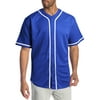 Ma Croix Mens Baseball Jersey Stripe T Shirts Plain Button Down Sports Blank Tee