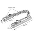 thumbnail image 5 of Secure Your Home With A Silver Brushed Chrome Door Security Chain, 5 of 5