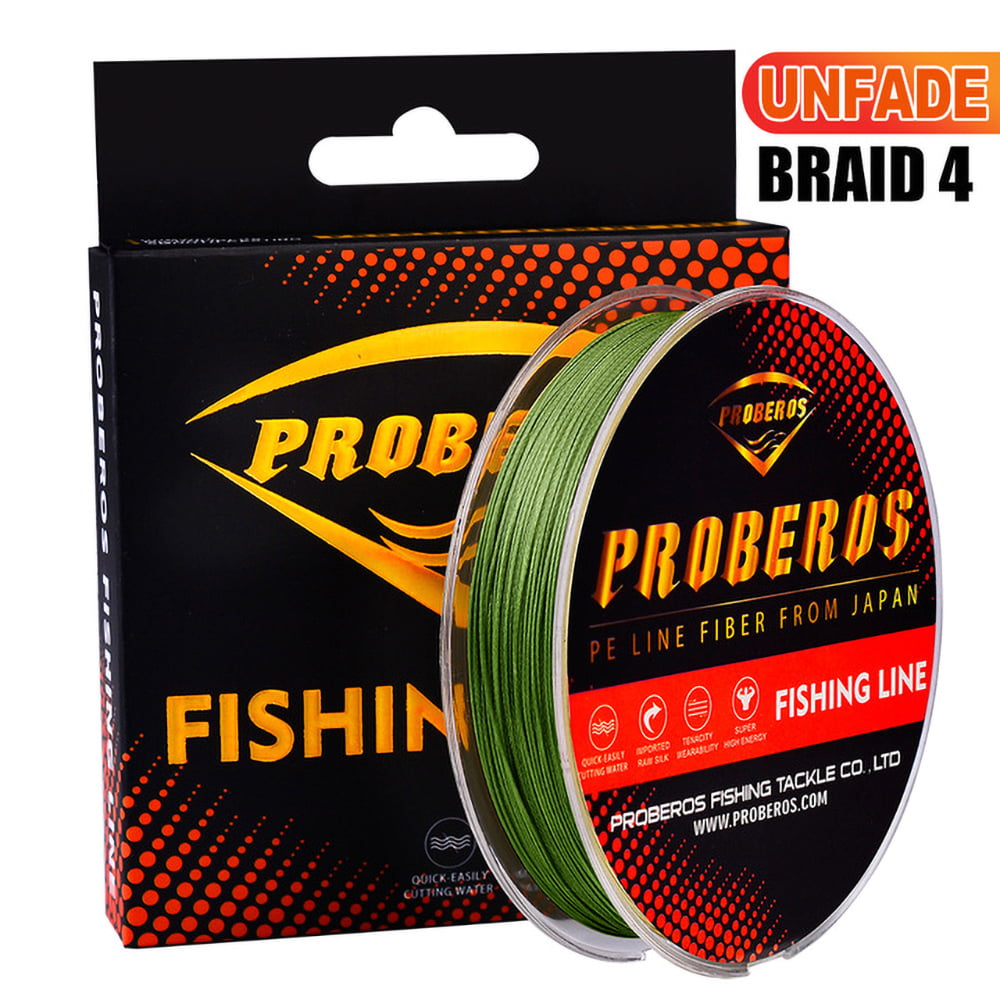 Powerful Braided Fishing Line 4 Strands Stronger Multifilament PE Braid Wire 100LB