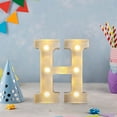 thumbnail image 6 of HaoXun LED Letter Lights Alphabet Lamp - ABS Plastic Marquee Letters with Built-in LED Lighting for Birthday Party Wedding Home Decorations, 6 of 6