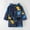 Navy, variant on ATOGUTA Boys Girls Bathrobe Fleece Bathrobe Unisex Boys Girls Flannel Hooded Fleece Bathrobe Winter Warm Pajamas Navy, Size 5T-11