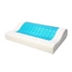 thumbnail image 3 of Almohada de espuma viscoelástica para el cuello, ayuda para dormir y soporte muscular. Azul claro, 3 of 9