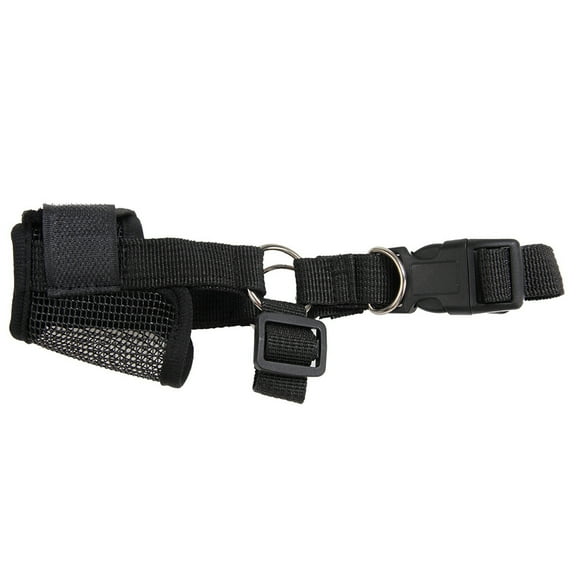 Bluethy Pet Muzzle Anti-Biting Wear Resistant Polyester Drinkable Cozy Dog Muzzle Anti-Barking Mouth Cover for Home